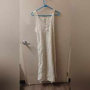 Taylor Stitch Women's Venice Sleeveless Cotton Tie Midi Dress Sz Small